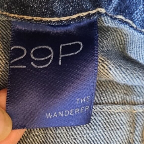ANTHROPOLOGIE PILCRO THE WANDERER DENIM CARGO UTILITY PANTS sz 29 Petite - Picture 8 of 8